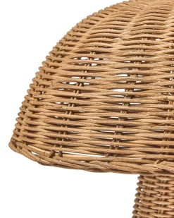 Bordlampe Svamp ALERO Rattan Naturlig