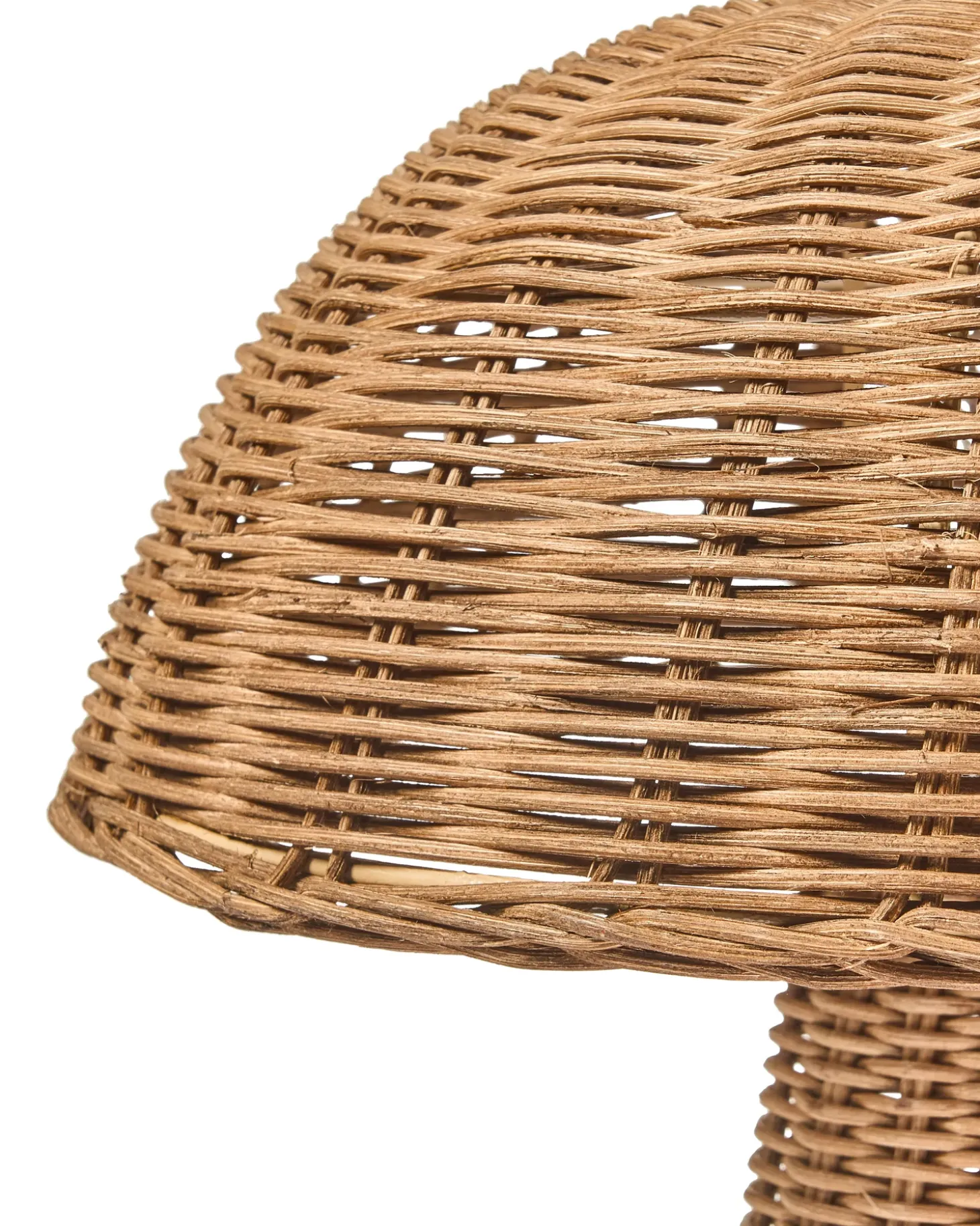 Bordlampe Svamp ALERO Rattan Naturlig
