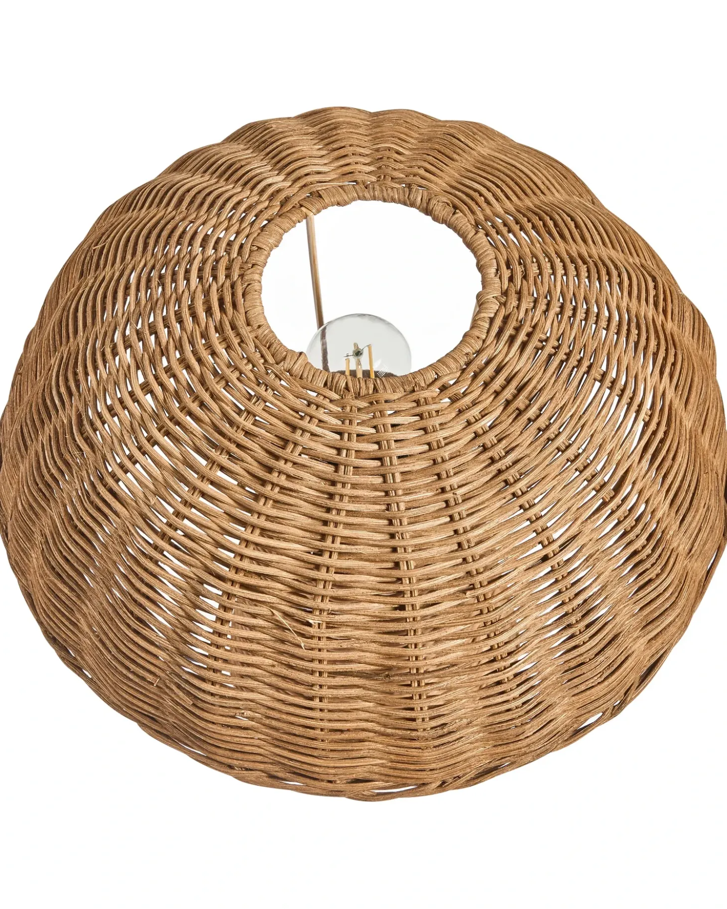 Bordlampe Svamp ALERO Rattan Naturlig