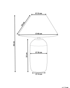 Bordlampe TELIRE Keramik Beige