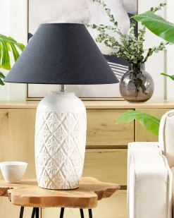 Bordlampe TELIRE Keramik Beige