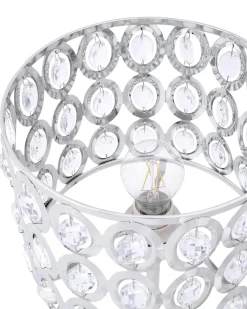 Bordlampe TENNA Krystal Sølv