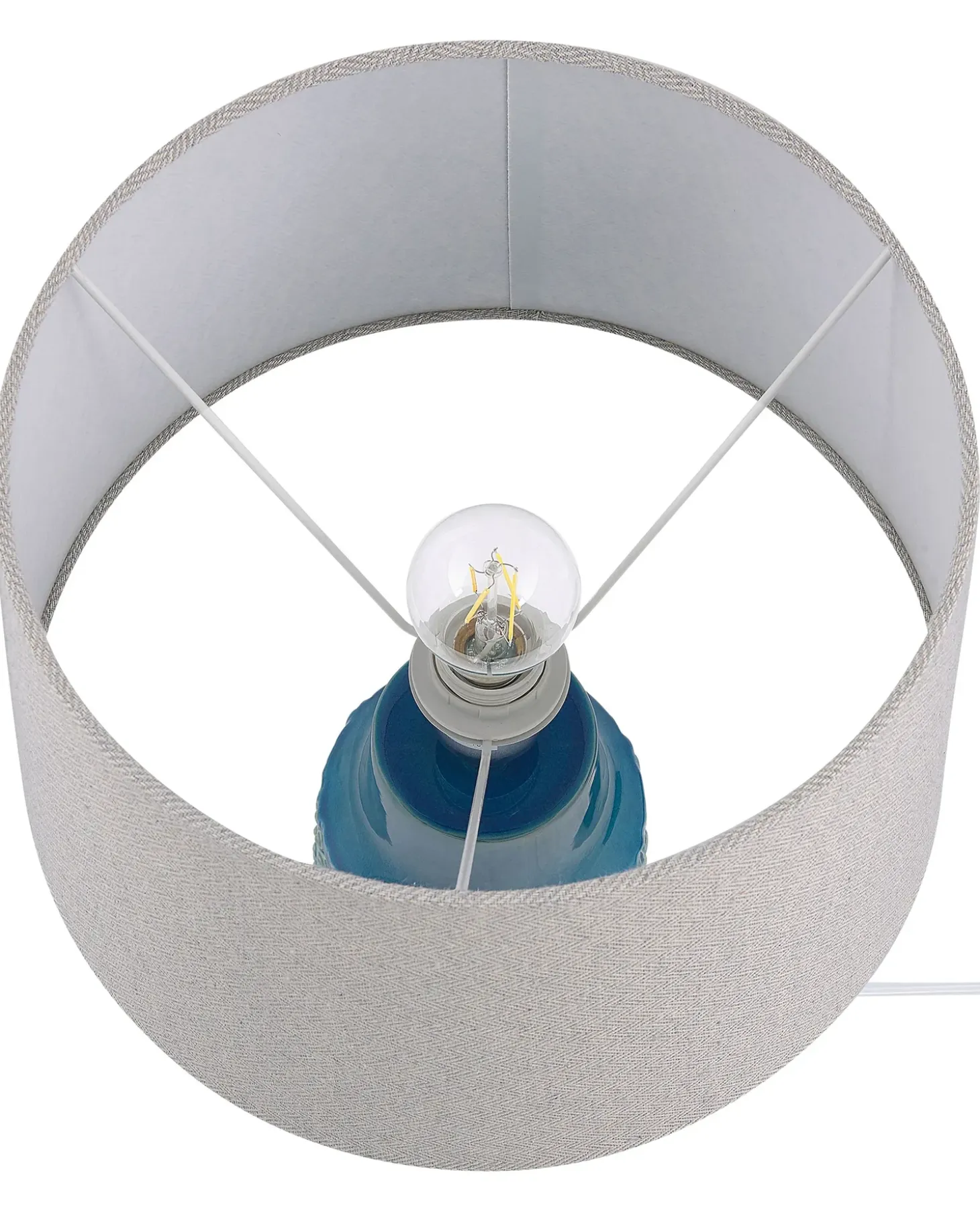 Bordlampe THAYA Keramik Blå