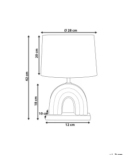 Bordlampe TITNA Keramik Multifarvet