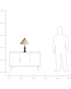 Bordlampe TOJSAN Papir Beige