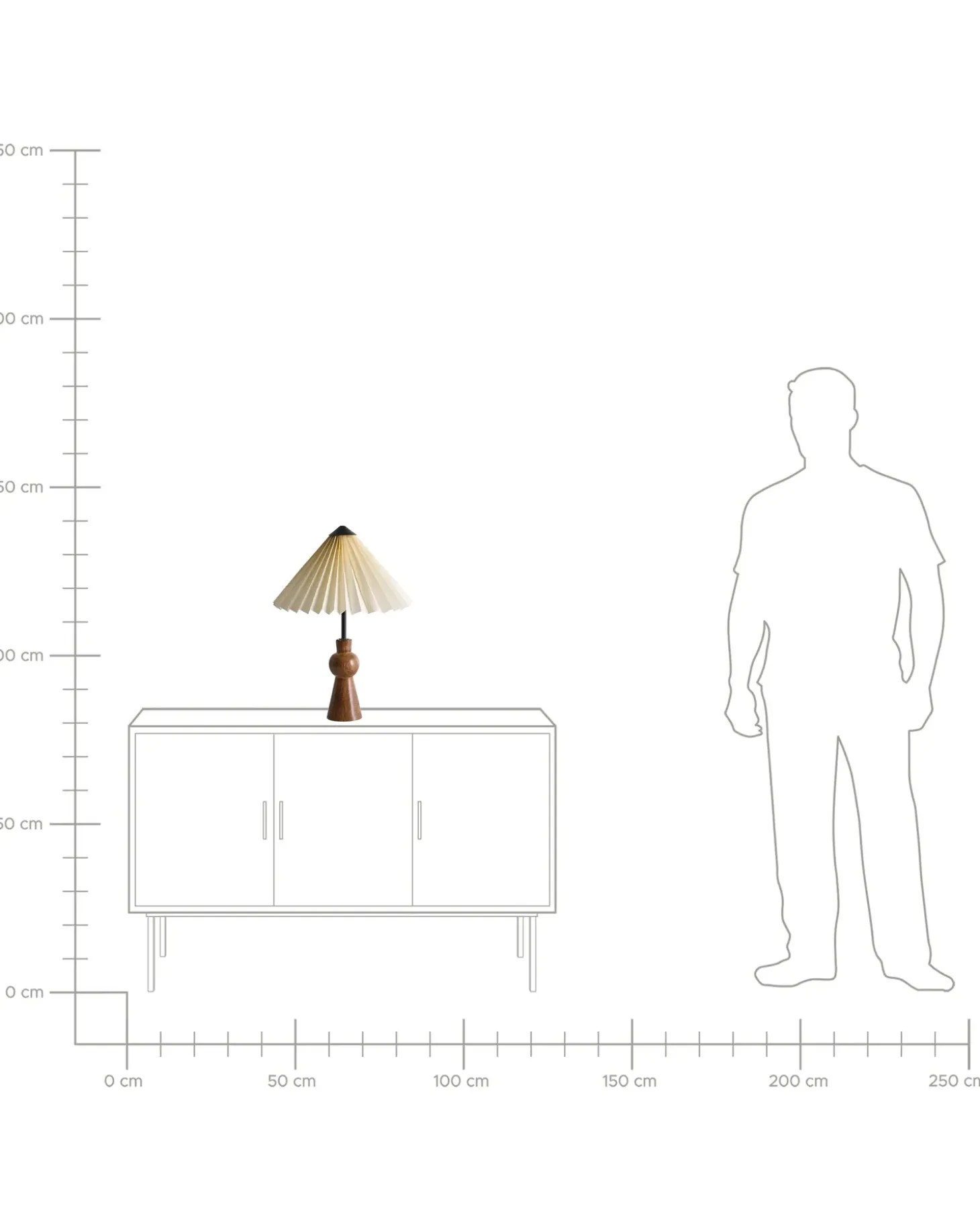 Bordlampe TOJSAN Papir Beige