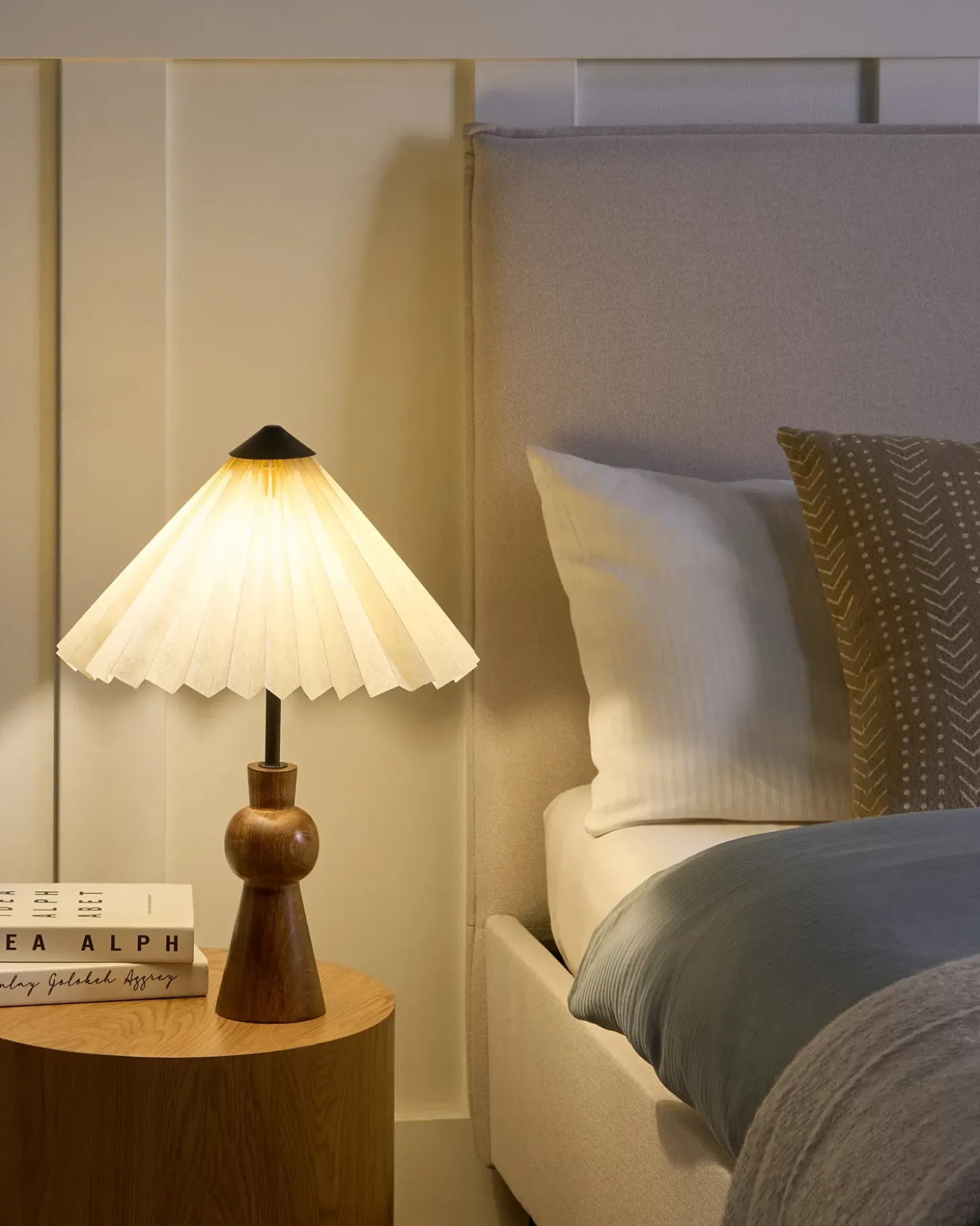 Bordlampe TOJSAN Papir Beige