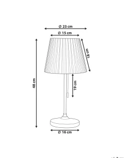 Bordlampe TORYSA Metal Guld