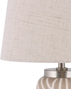 Bordlampe TRAISEN Keramik Beige