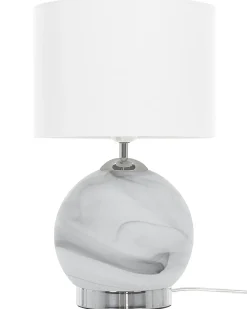 Bordlampe UELE Metal Grå marmor