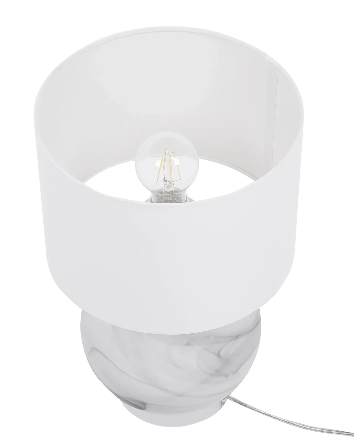 Bordlampe UELE Metal Grå marmor