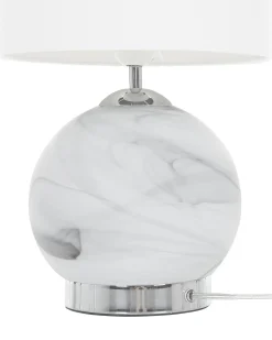 Bordlampe UELE Metal Grå marmor
