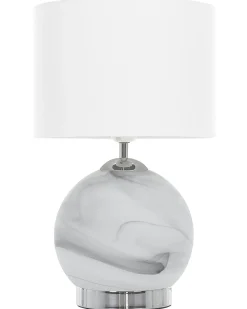 Bordlampe UELE Metal Grå marmor