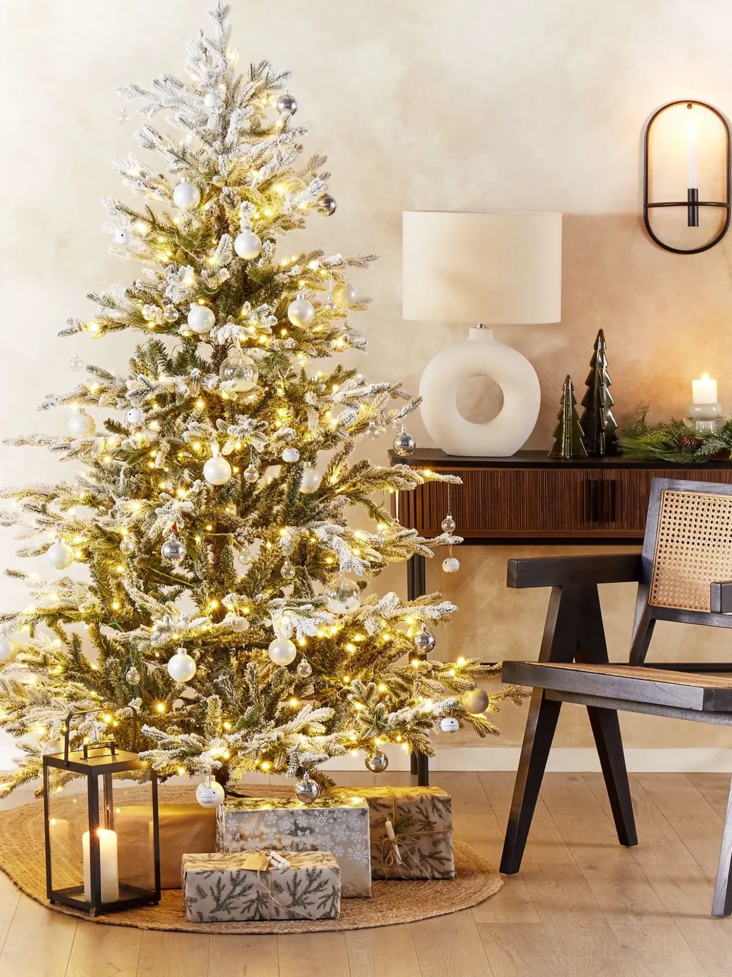 Bordlampe VENTA Keramik Hvid