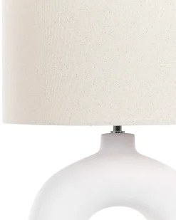 Bordlampe VENTA Keramik Hvid