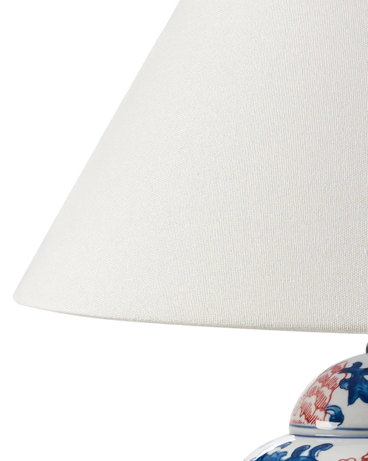 Bordlampe VERUSA Porcelæn Hvid/blå