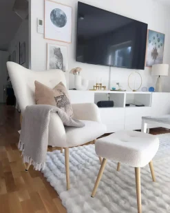 Bordlampe VILAR Keramik Beige