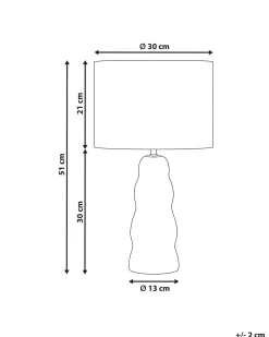 Bordlampe VILAR Keramik Beige