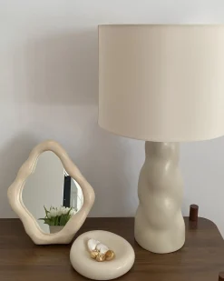 Bordlampe VILAR Keramik Beige