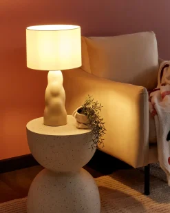 Bordlampe VILAR Keramik Beige