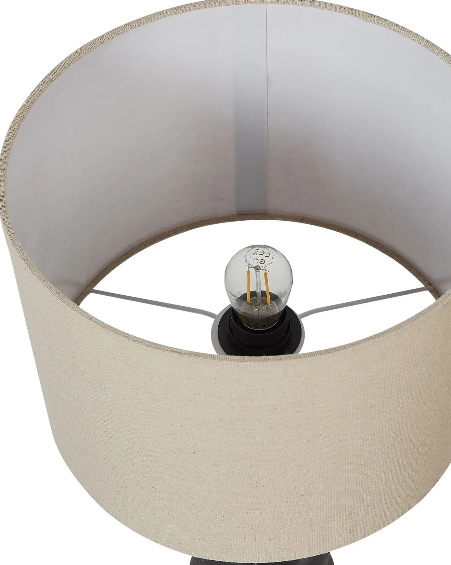 Bordlampe VILAR Keramik Sort