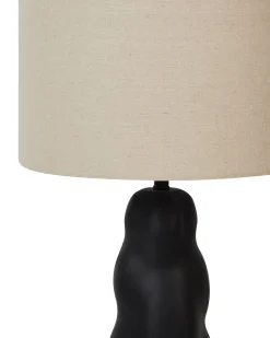 Bordlampe VILAR Keramik Sort