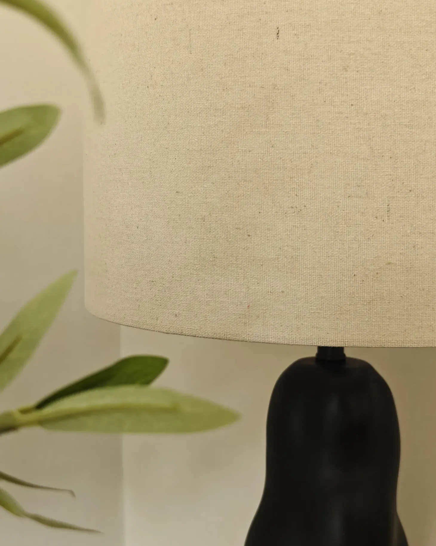 Bordlampe VILAR Keramik Sort
