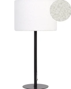 Bordlampe VINAZCO Boucle Hvid