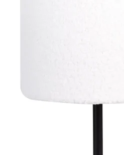 Bordlampe VINAZCO Boucle Hvid