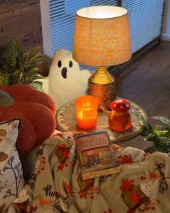 Bordlampe WARI Keramik Guldbrun