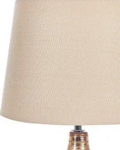 Bordlampe WARI Keramik Guldbrun
