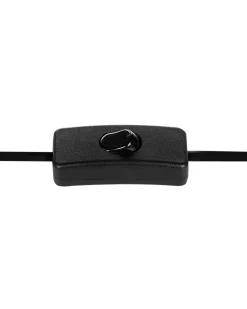 Bordlampe WELMEL Flet Brun/sort