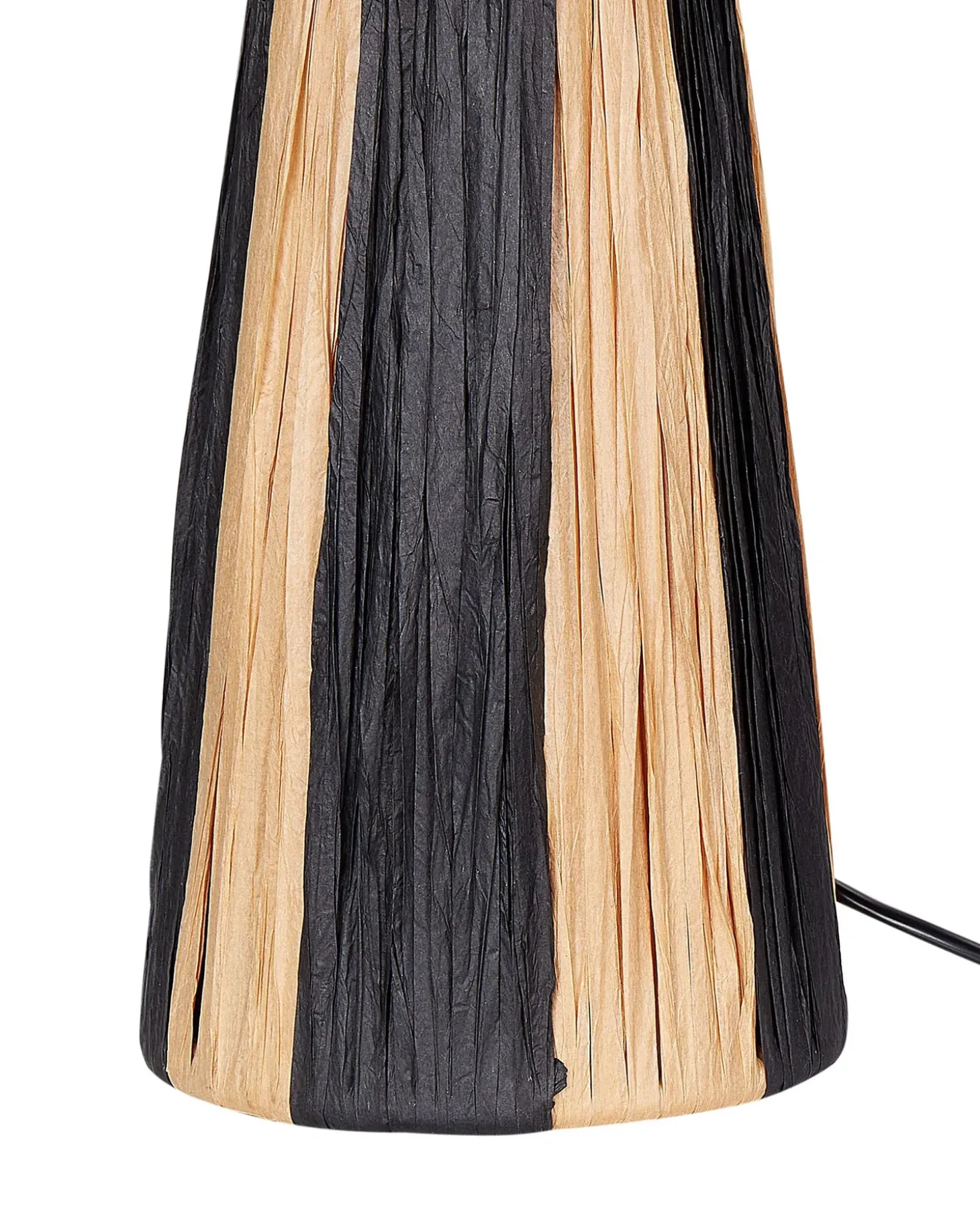Bordlampe WELMEL Flet Brun/sort