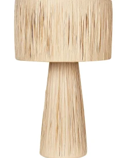 Bordlampe WELMEL Flet Naturlig