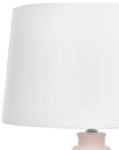 Bordlampe ZARIMA Keramik Lyserød