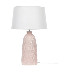 Bordlampe ZARIMA Keramik Lyserød