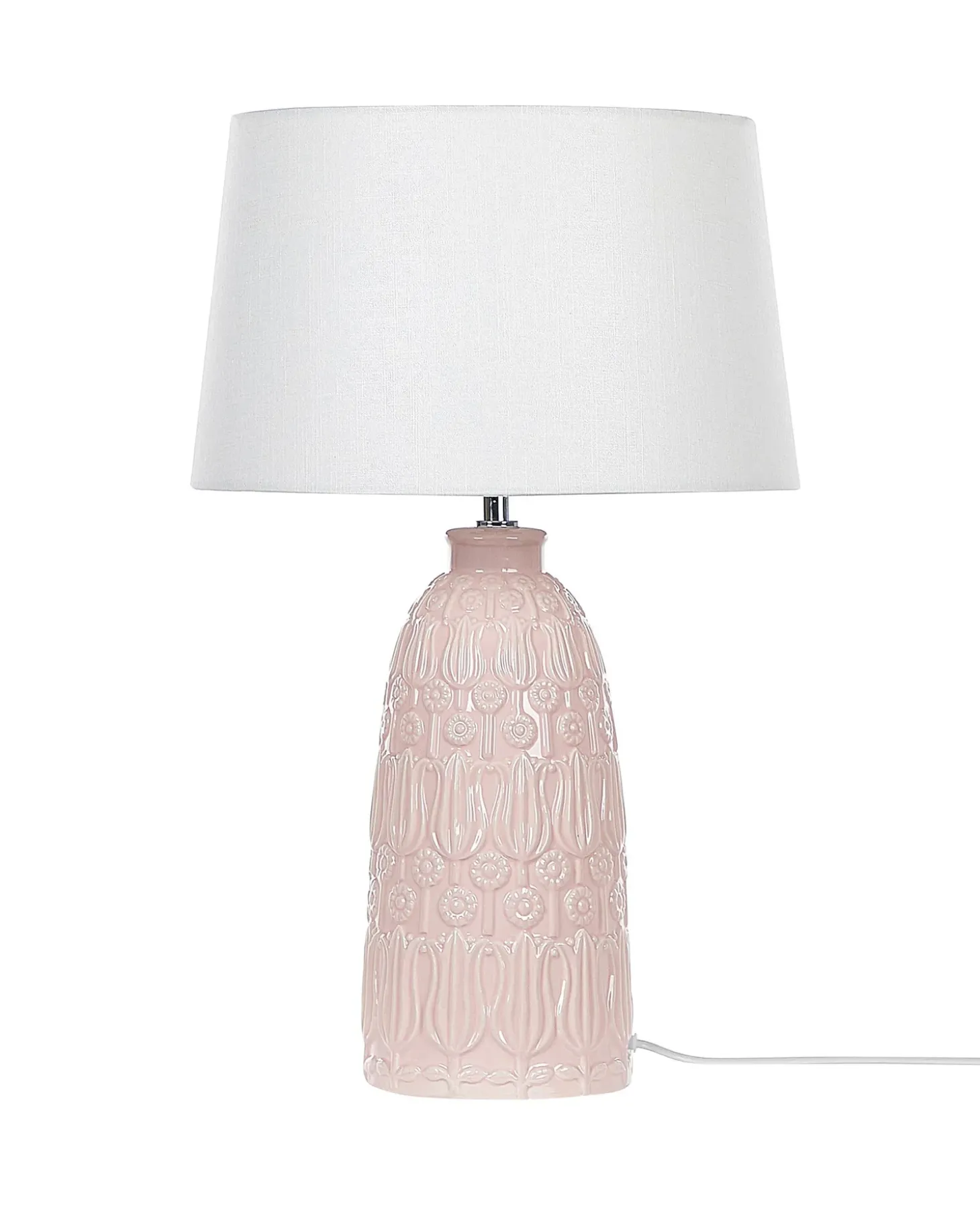 Bordlampe ZARIMA Keramik Lyserød