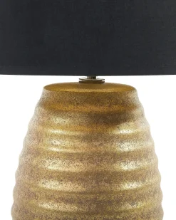 Bordlampe EBRO Porcelæn Guld