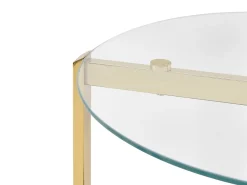 Bord LOVELL Hærdet glas Guld