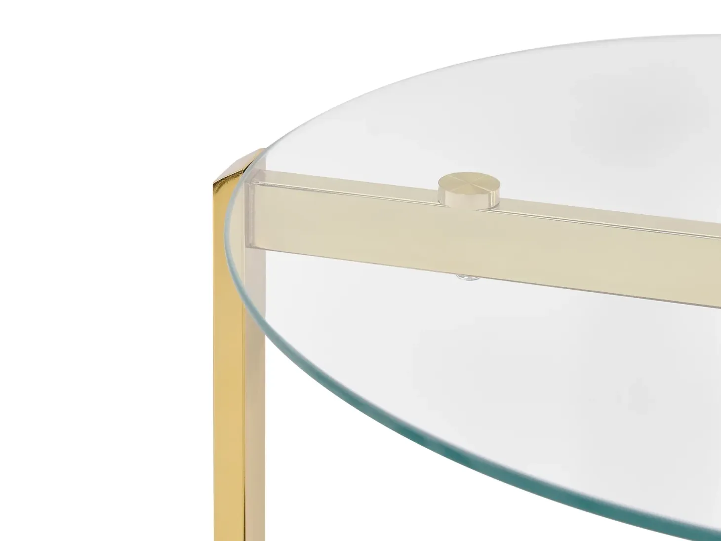 Bord LOVELL Hærdet glas Guld