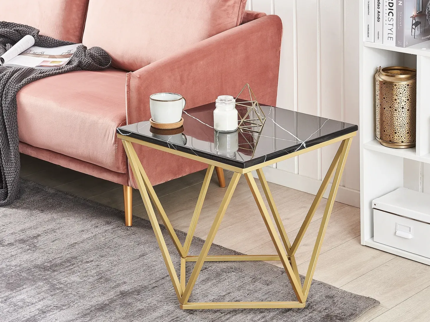 Bord MALIBU Sort/guld