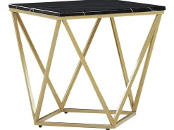 Bord MALIBU Sort/guld