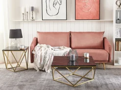 Bord MALIBU Sort/guld