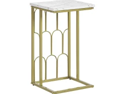 Bord PANDALE Hvid marmor