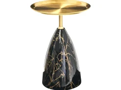 Bord STORM Metal Marmor/guld