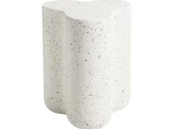 Bord TELLARO 32 cm 37 cm Terrazzo effekt Hvid terrazzo