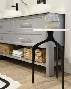 Bord TIHOI Marmor Sort/hvid