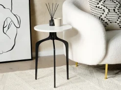 Bord TIHOI Marmor Sort/hvid