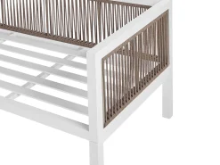 BORELLO 4 personers Have-hjørnesofasæt Venstrevendt Beige Metal