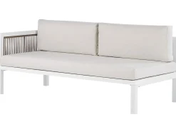 BORELLO 4 personers Have-hjørnesofasæt Venstrevendt Beige Metal